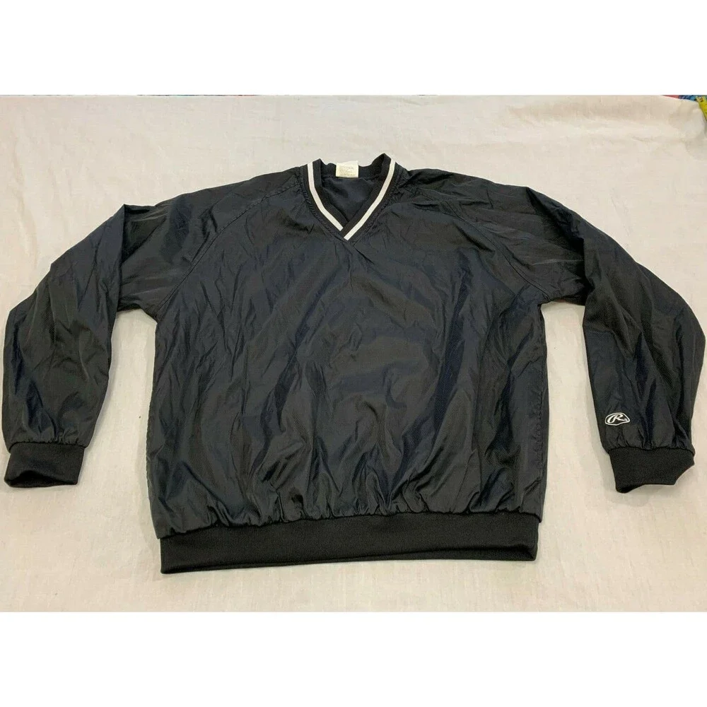 RAWLINGS MENS NYLON WATERPROOF WINDBREAKER SIZE M